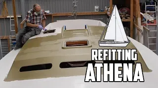 Sail Life - Painting the deck of my sailboat video 1 of 2 - DIY sailboat restoration