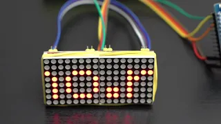 Бегущая строка на светодиодной матрице max7219 и ардуино/arduino, своими руками