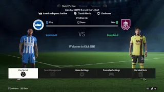 EA SPORTS FC 24 gameplay - Brighton vs Burnley [4K 60FPS]
