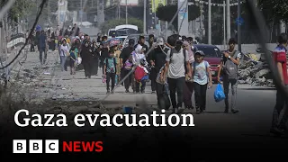 Israel evacuation order: Tens of thousands flee northern Gaza - BBC News