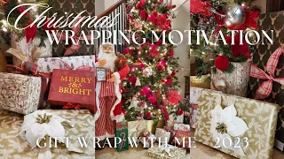 2023 CHRISTMAS WRAP WITH ME | GIFT WRAPPING MOTIVATION | Christmas Music in Time Lapse