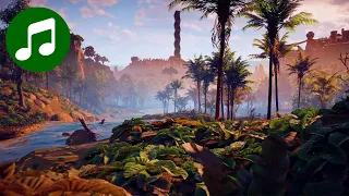 Alloy in the Jungle 🎵 Relaxing HORIZON ZERO DAWN Ambient Music & Ambience (HZD Soundtrack | OST)