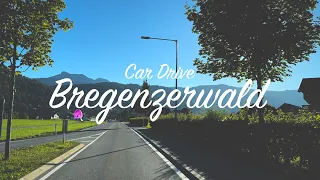 Car Drive 4K - last Summerdays in the Alps - Bregenzerwald (Egg - Andelsbuch- Bezau - Damüls)