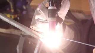 Welding Dirt Bike Aluminium Subframe