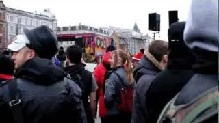 ACTA demonstration in Copenhagen (Badger Badger Badger version)