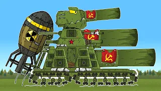 Upgrading Super Tanks KV-44, KV-54, KV-55 - Cartoons about tanks