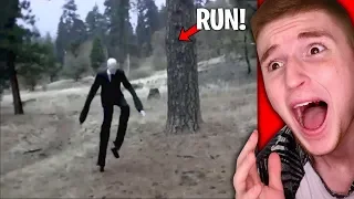 Slender Man SPOTTED IN REAL LIFE.. (RUN)