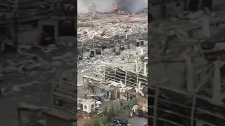 Video shows Horrific aftermath of massive explosion in #Beirut Lebanon