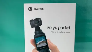 Распаковка компактной камеры FEIYU POCKET. Меню и настройки.