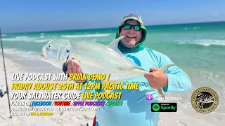 LIVE Podcast with Brian Demo - Finding Demo Surf Fishing Podcast !