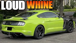 WHINE MOD INSTALL COMPILATION ON 2020 WHIPPLE MUSTANG GT... (SUPER LOUD WHINE W/PULL!) #SHORTS