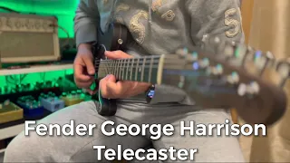 @fender George Harrison rosewood telecaster, tones and and talk through