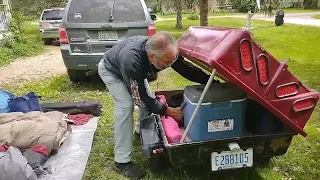 Motorcycle Camping. What we take and how we pack our trailer.