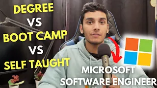 CS Degree vs Coding Bootcamp vs Self Taught (ft. Microsoft SWE)