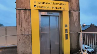 Vandalised Schindlers @ Failsworth Metrolink (Manchester trams)