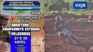 VXJR na abertura do Sul-mato-grossense de Velocross 2024 em Novo Horizonte do Sul