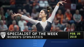 Oregon State's Kaitlyn Yanish's career high 9.90 on vault springboards her to Pac-12 Women's...