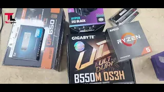 AMD Ryzen 5 5600X Gigabyte AMD B550M DS3H MSIRTX 3060 VENTUS 2X OC 12GB Budget PC Build |Tech Land