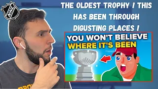 BASKETBALL FAN reacts to The Insane History of the NHL Stanley Cup Trophy (THANK YOU for 500 Subs!)