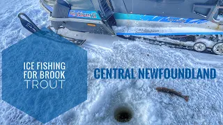 Ice Fishing For Brook Trout - Central Newfoundland - Catch And Cook