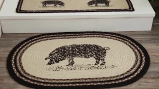 sawyer mill cow jute braided rug