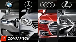 2020 BMW 7 Series Vs Mercedes S Class Vs Audi A8 Vs Lexus LS ► Design & Specifications