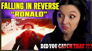 My jaw is on the floor !! Falling In Reverse - "Ronald" | FIRST TIME REACTION
