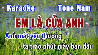 Em Là Của Anh Karaoke Tone Nam D# m | Karaoke Hiền Phương