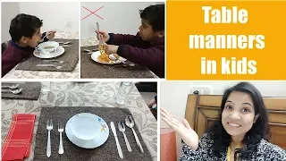 Table manners in kids | Dining etiquette for kids