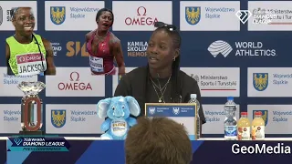Shericka Jackson Vs Sha'Carri Richardson, Women 100m- Silesia Diamond League 2023, Poland