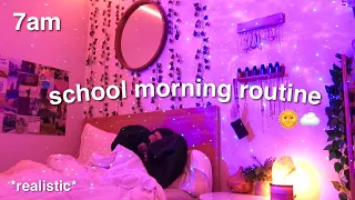 my 7AM online school morning routine/vlog *realistic*