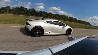 Lamborghini Huracan Twin Turbo vs C7 ZR1 950whp