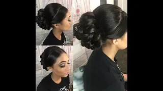 Quinceañera updo/Peinado Para Quinceañera