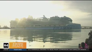 Icon of the Seas, world's largest cruise ship, arrives in Miami