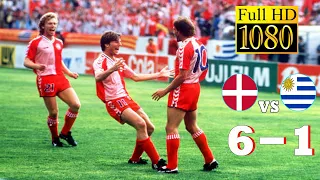 Denmark 6-1 Uruguay World Cup 1986 | Full highlight - 1080p HD | Michael Laudrup