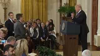 Trump clashes with CNN reporter: 'CNN should be ashamed of itself'