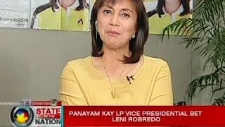 SONA: Panayam kay LP vice presidential bet Leni Robredo