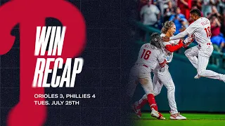 Orioles vs. Phillies Game Highlights (7/25/23) | MLB Highlights