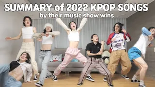 2022 KPOP SONGS 5 MINUTES SUMMARY by music show wins