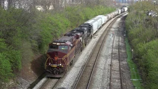 Railfanning in Lexington, KY on NS CNO&TP March 25-30, 2020 with extreme heritage & foreign power