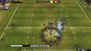 Blood Bowl: 1 ход. 5 темных эльфов.