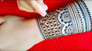 arabic mehndi design full hand back side #shorts