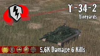 T-34-2  |  5,6K Damage 6 Kills  |  WoT Blitz Replays