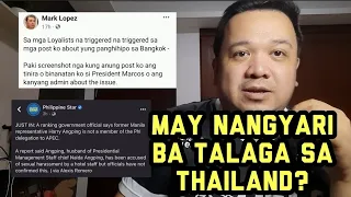 Mark Lopez inaaway ng ilang Loyalista dahil sa Angping / Thailand issue!!