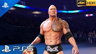 (PS5) WWE 2K23 is so ELECTRIFYING... | The Rock vs Edge | Ultra Graphics [4K 60FPS HDR]