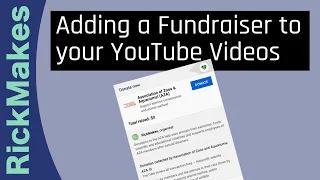 Adding a Fundraiser to your YouTube Videos