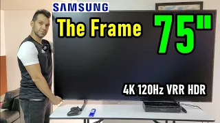 Samsung The Frame QLED 75 PULGADAS / Es un muy buen televisor 4K con 120Hz HDR y VRR