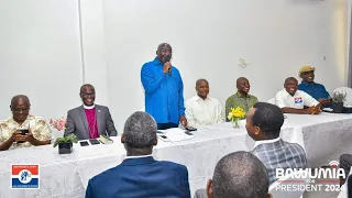 Watch Bawumia preaching Christian Leaders During Campaign Tour In Bono Region