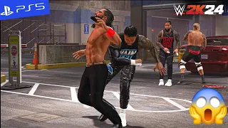 Jey Uso & Jimmy Uso Attack Solo Sikoa & Tama Tonga - WWE 2K24 Gameplay | PS5" [4K60]