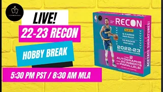 🔴Live Break #1: 22-23 Recon | Pulled a GOLD AUTO! 🔥+ Prizm Monopoly Booster #tradingcards